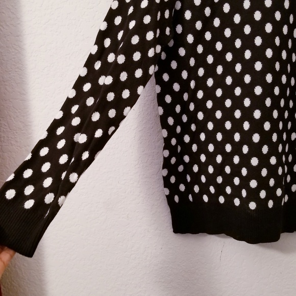 41 Hawthorn ❤ Black & White Polka Dot Sweater - Picture 5 of 8